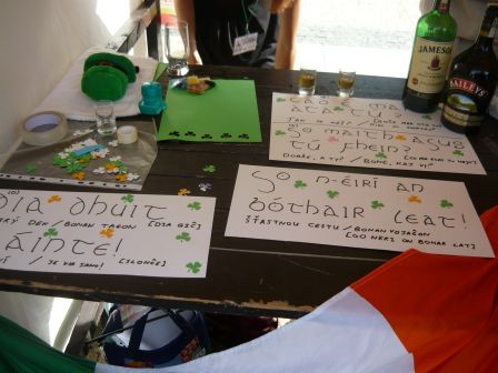 Le stand irlandais