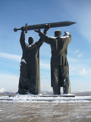 Statue à Magnitogorsk