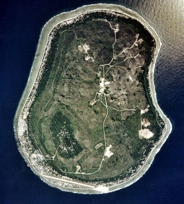 Vue aérienne de Nauru
