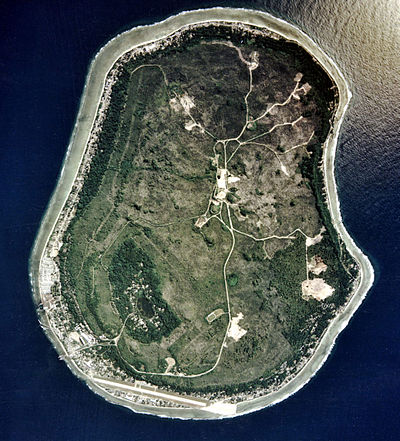 Vue aérienne de Nauru