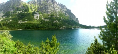 Panorama du lac Popradské pleso