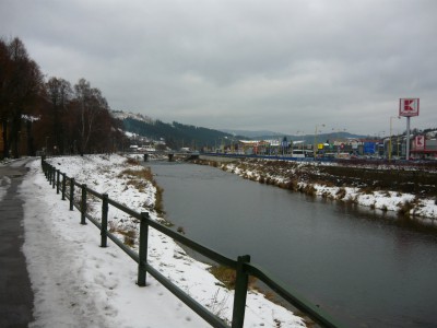 La rivière Kysuca à Čadca