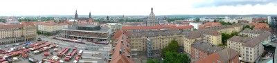 Panorama de Dresde depuis la Kreuzkirche